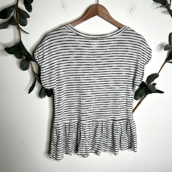 Alya Striped Peplum Top LAST CALL - Picture 5 of 5